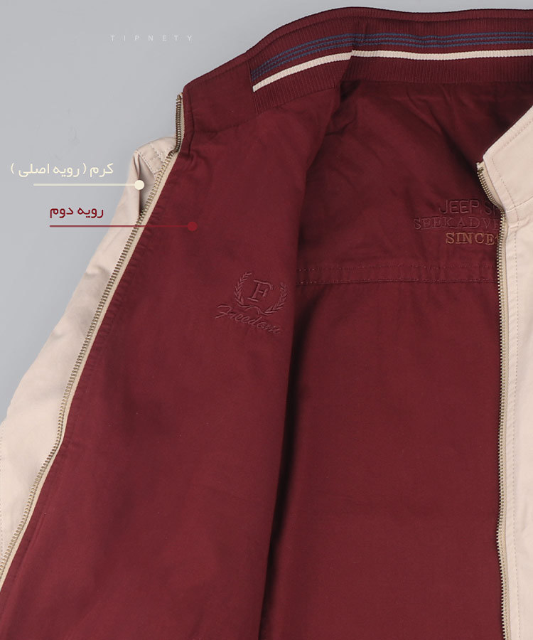                                                                                                     کرم شتری سبز مشکی زمستانه کت کتان 9822  - تصویر 5