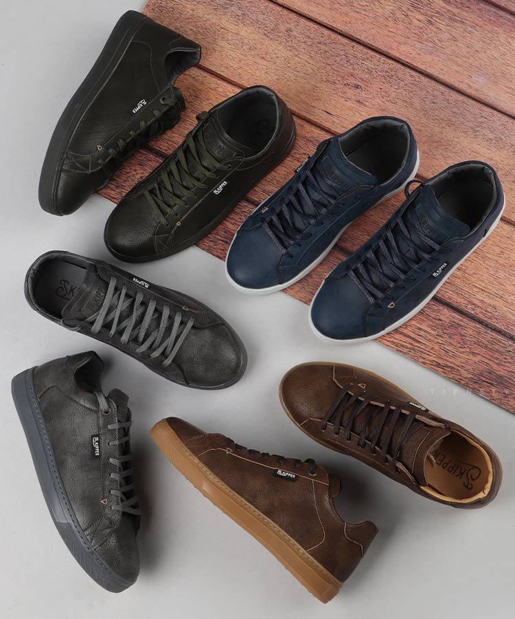 کفش ونس مردانه طرح دار 5213