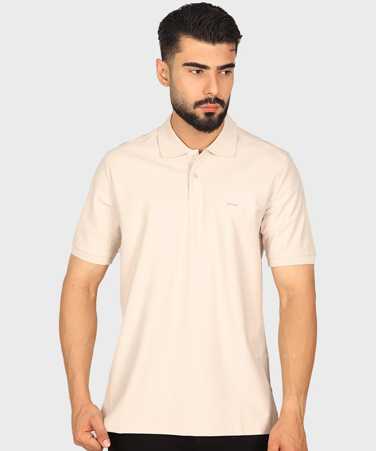 تیشرت یقه دار مردانه طرحدار 0593