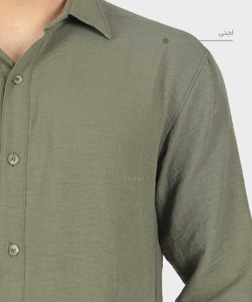                                           آبی خاکی قهوه ای شیری سبز مشکی پیراهن لش 4409  - تصویر 11