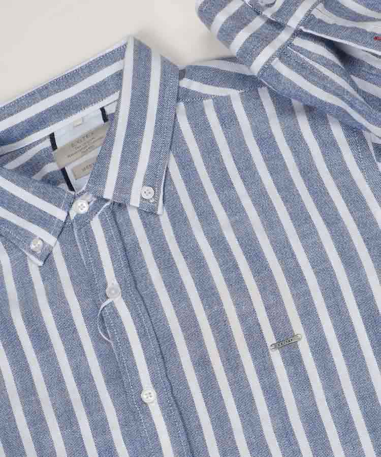 پیراهن مردانه آستین بلند راه راه 5251