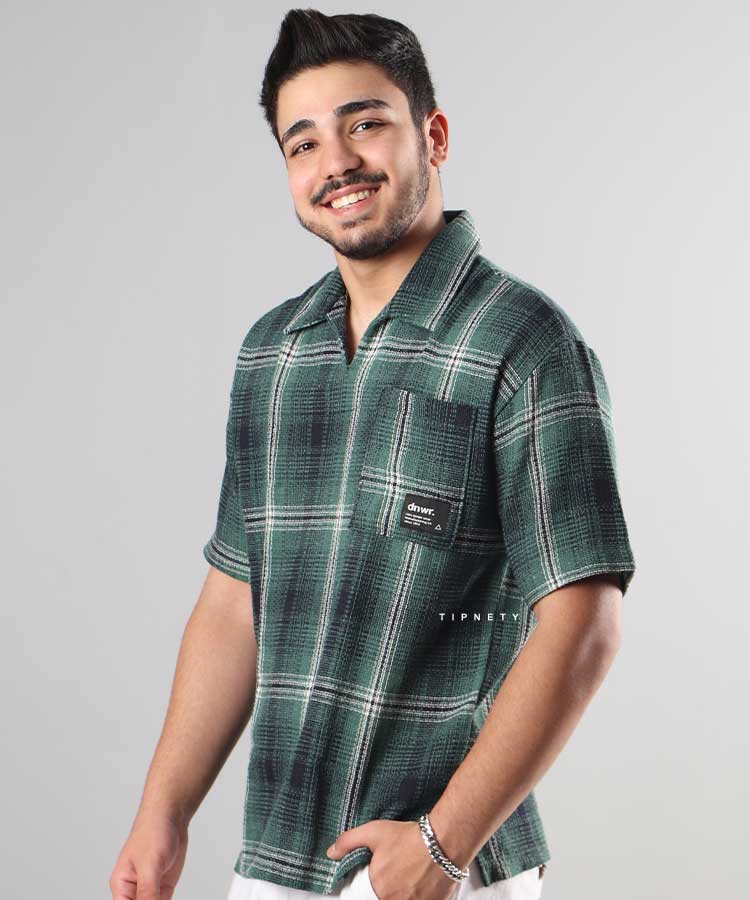 تیشرت لش یقه دار مردانه 0764