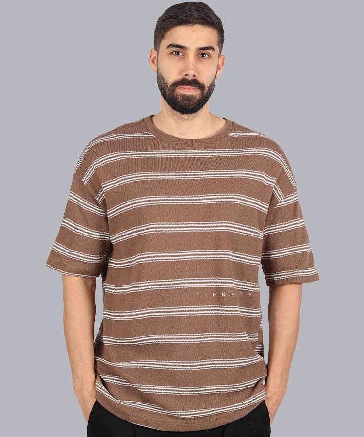                                                                                                                                                                 سفید قهوه ای مشکی شیری تیشرت لش 2115  - تصویر 4