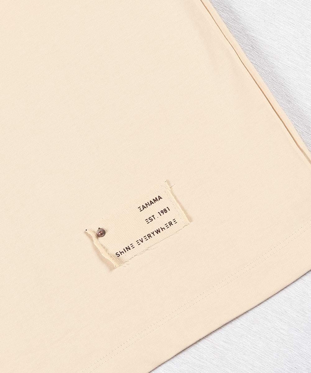 کرم روشن تیشرت لش 8172  - تصویر 7