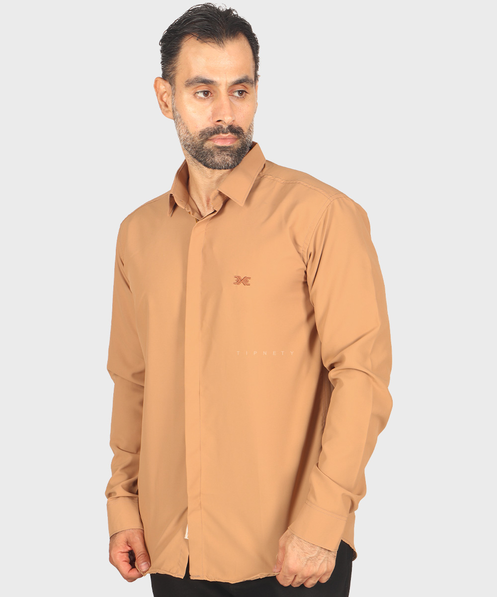               تیره             نوک مدادی یاسی آبی روشن شتری شیری کالباسی یاسی تیره خاکی سورمه ای مشکی لجنی کله غازی پیراهن آستین بلند فیت 1430  - تصویر 20