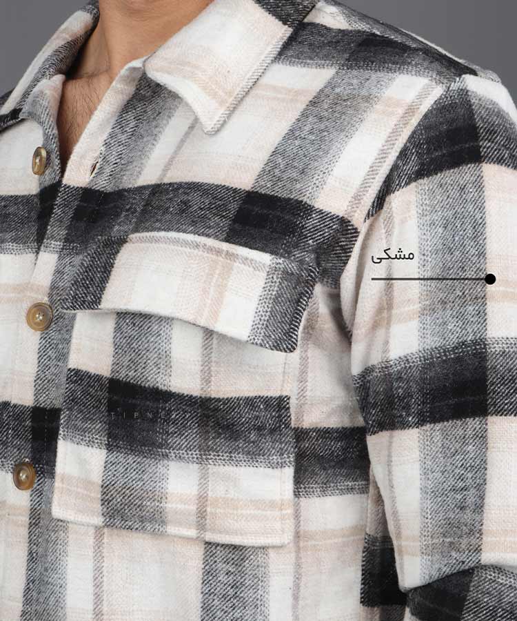                                                                                                             زرشکی سبز مشکی کاربنی پاییزه پیراهن 4023  - تصویر 7