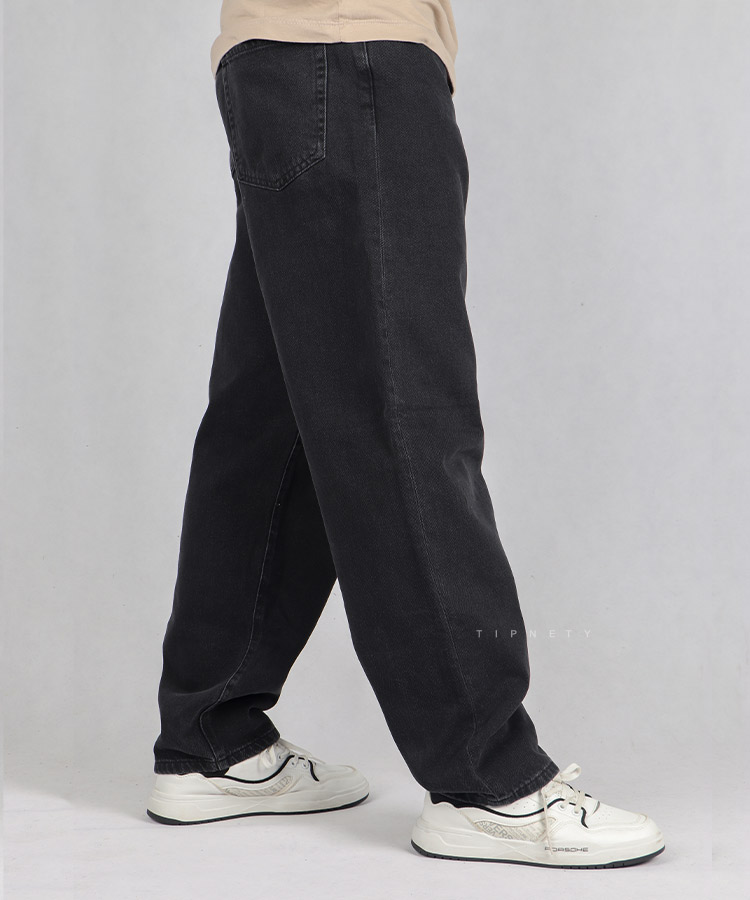                                         ذغالی شلوار جین بگ استایل 6078  - تصویر 3