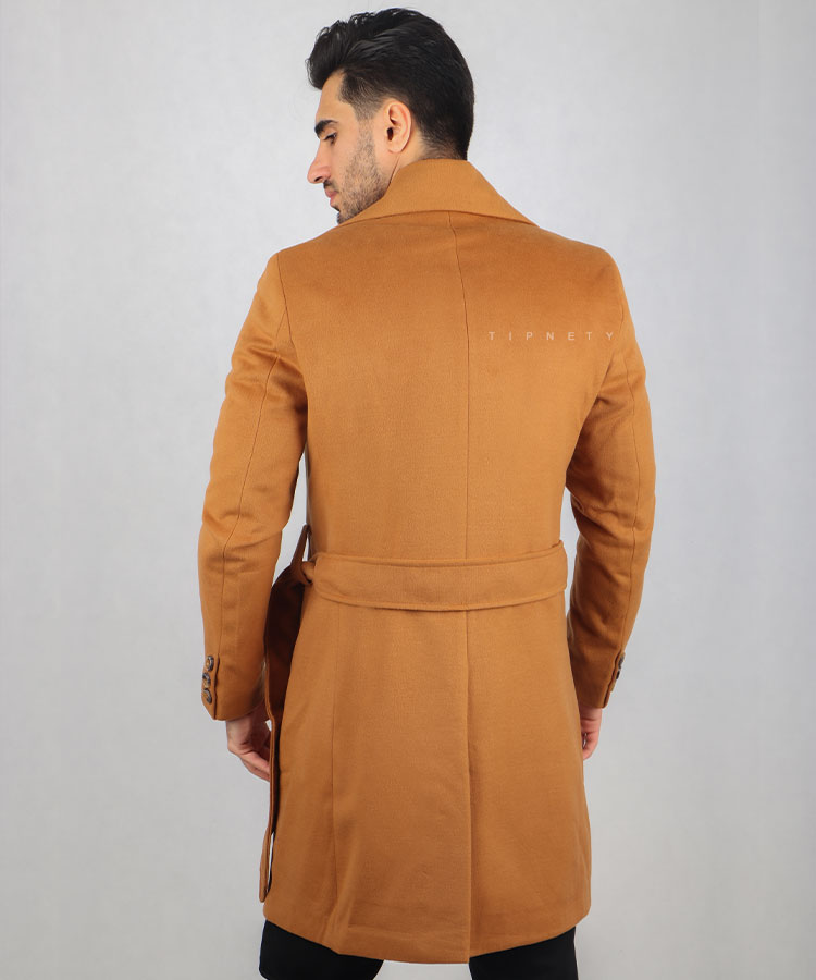                                                                     مشکی   عسلی زمستانه پالتو 0035  - تصویر 4