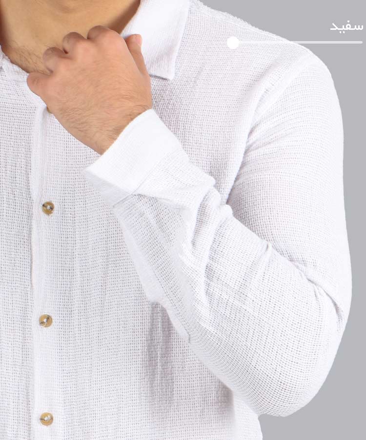پیراهن مردانه آستین بلند کنفی 4021