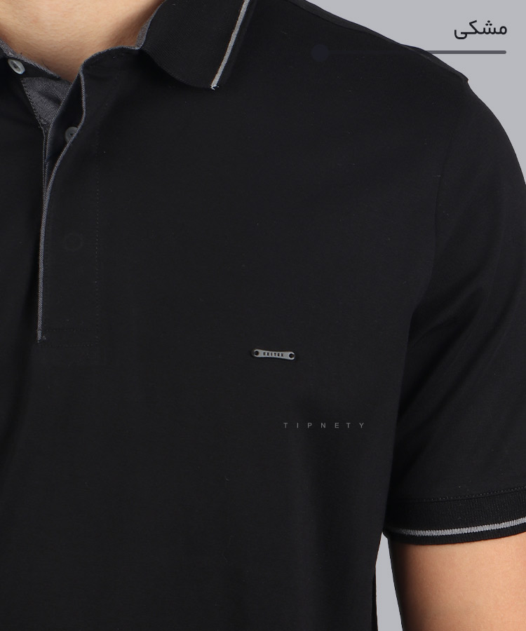                                                                                                                                                                 زیتونی لجنی سبز نوک مدادی زرشکی سورمه ای آجری سفید مشکی تیشرت یقه دار 0556  - تصویر 11