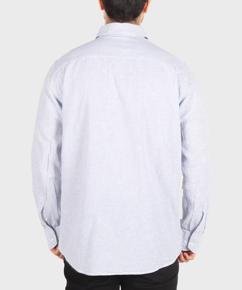           آبی روشن سبز قهوه ای آبی تیره پیراهن آستین بلند فیت 5509  - تصویر 9