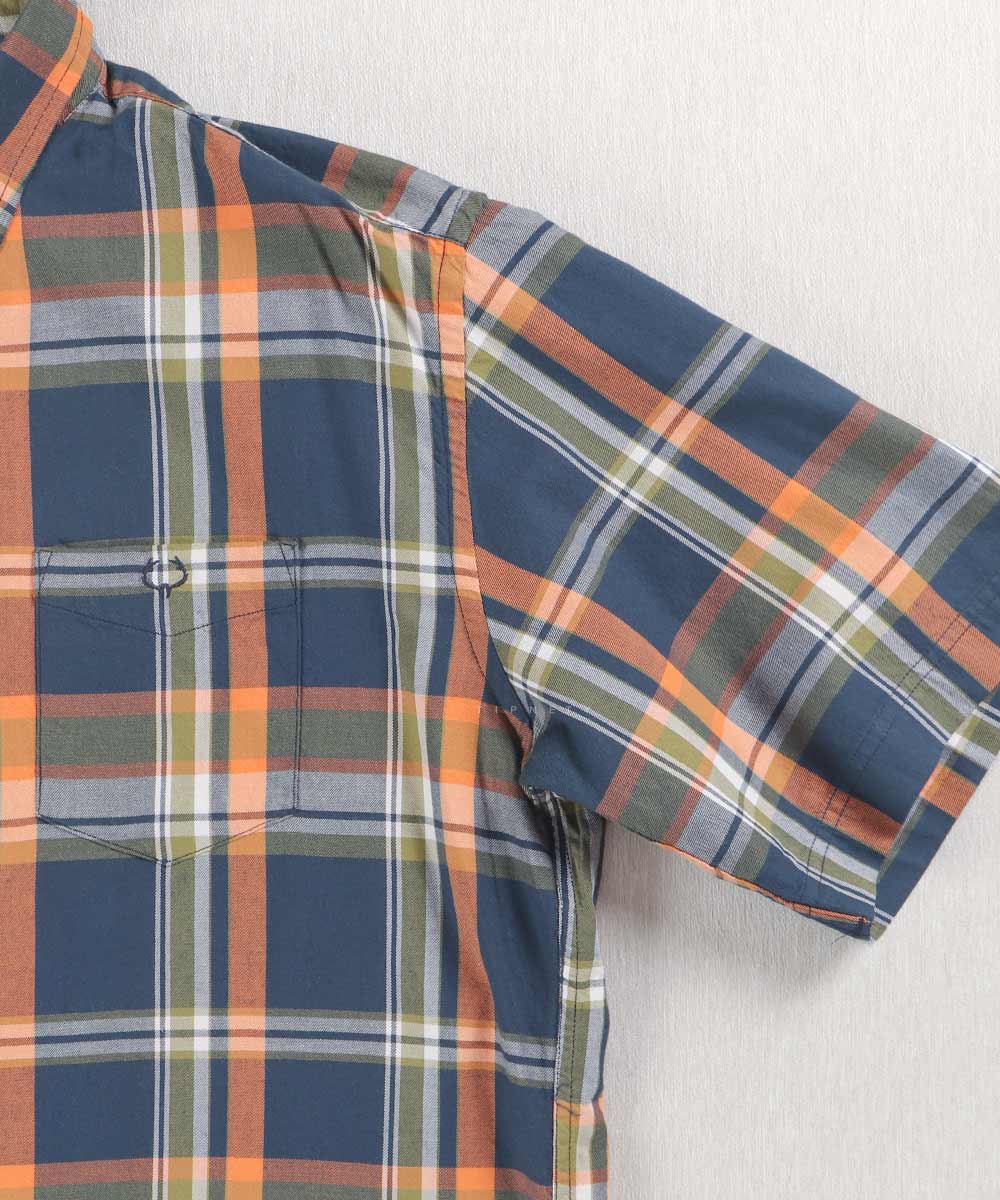     نارنجی پیراهن آستین کوتاه کلاسیک 4359  - تصویر 6