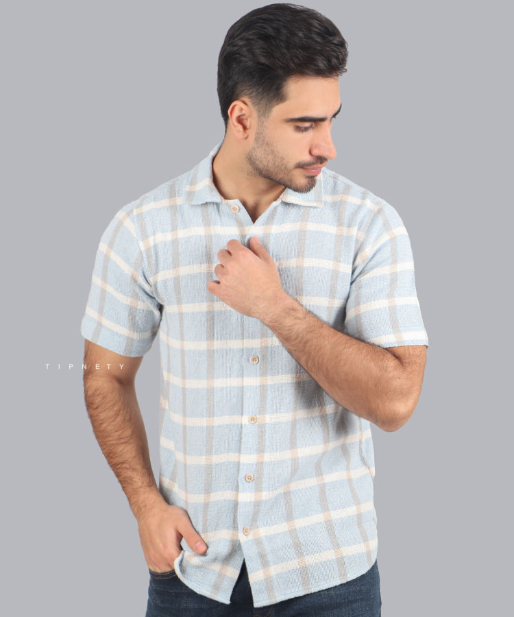 پیراهن لش مردانه طرح چهارخانه 0235