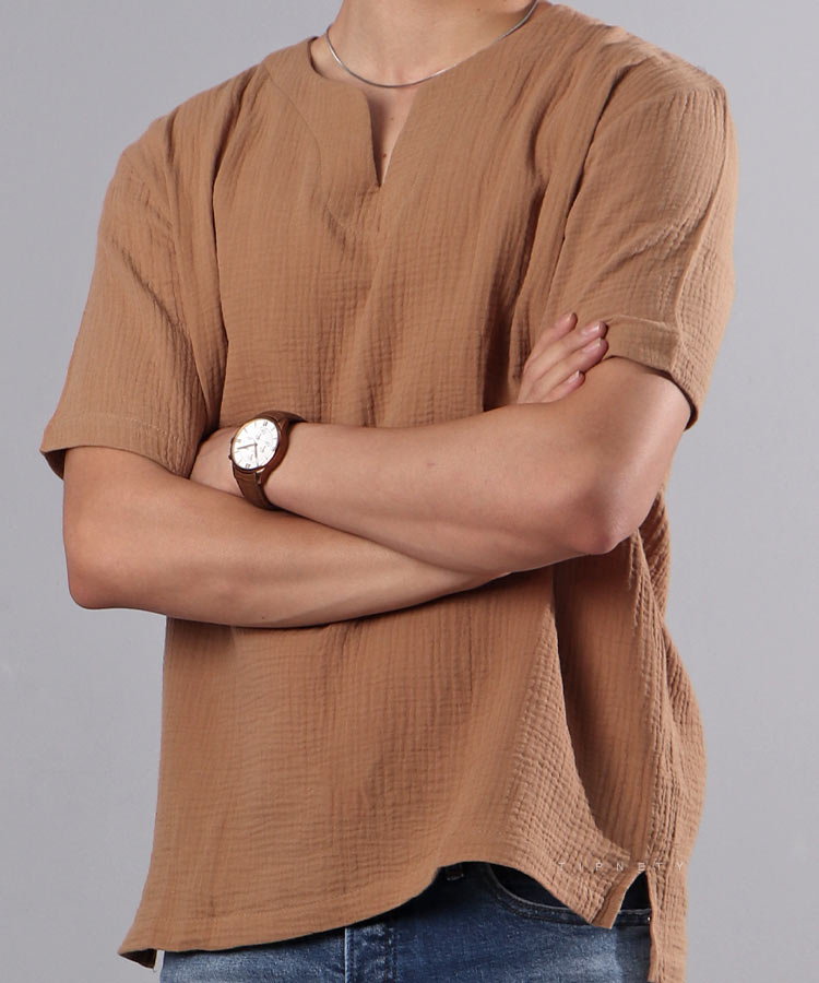                 مشکی کرم سورمه ای قهوه ای سبز سفید تیشرت کوبایی 1143  - تصویر 2