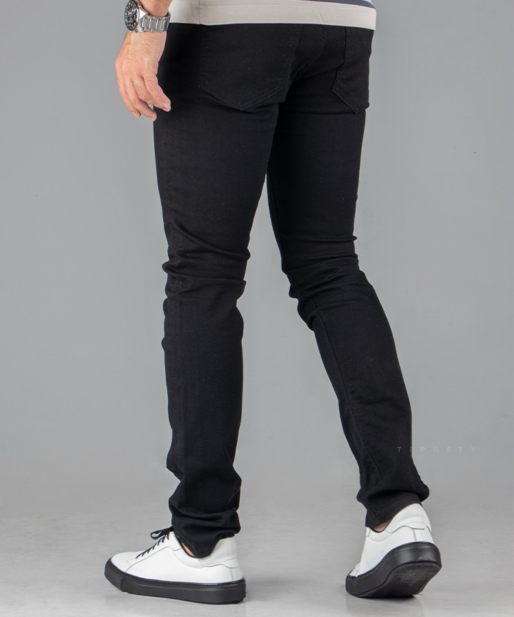                                                                    مشکی   شلوار جین اسلیم 3732  - تصویر 3