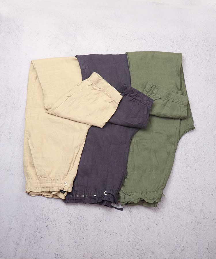                 سبز سورمه ای کرم شلوار کتان اسلش 2611  - تصویر 3