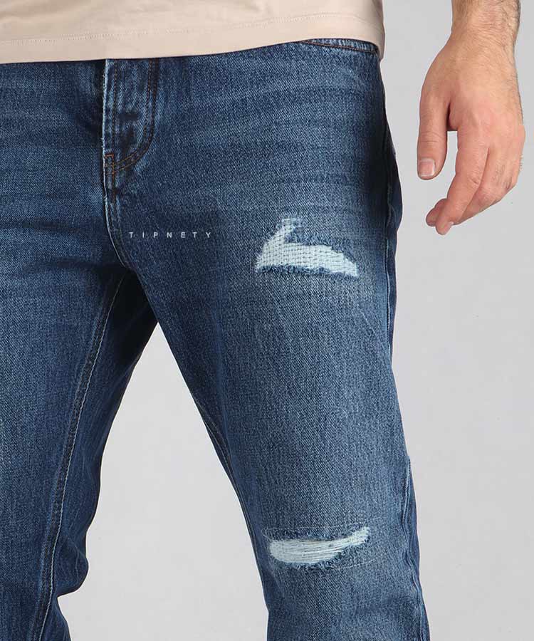                                         آبی تیره شلوار جین مام استایل 5013  - تصویر 3