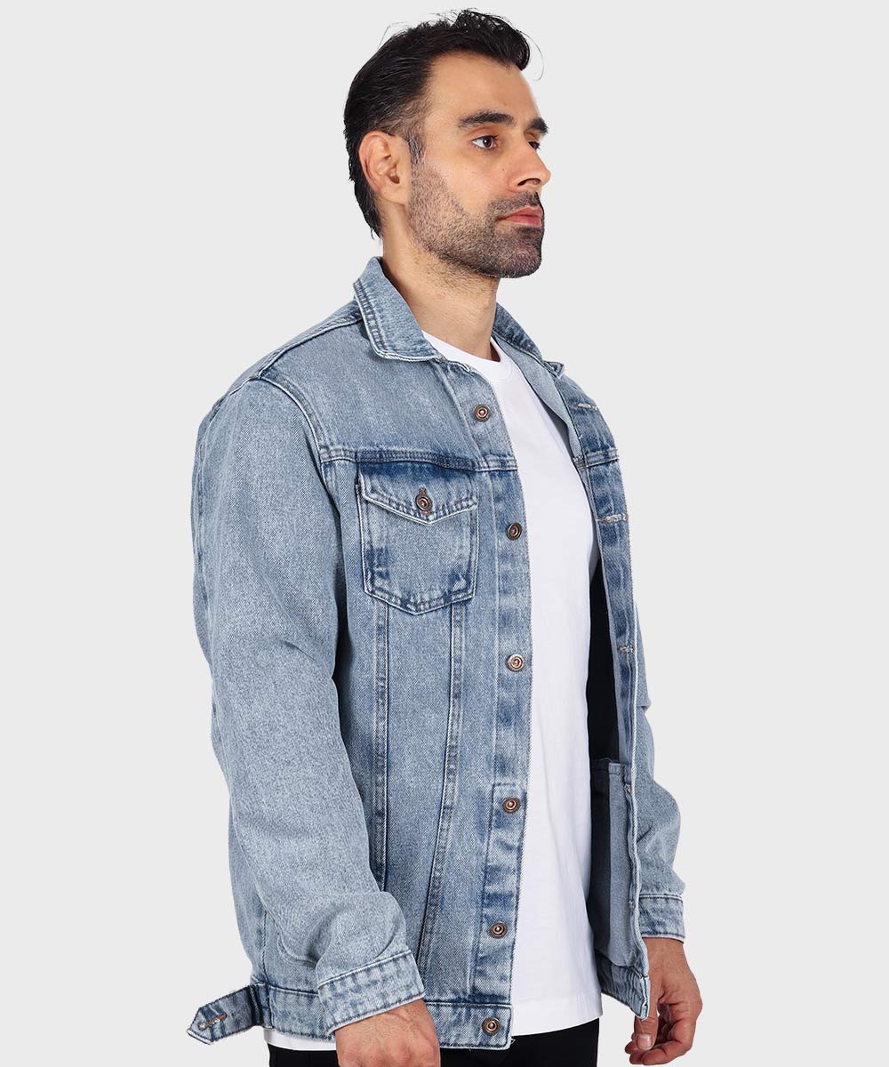         آبی روشن زمستانه کت جین 0205  - تصویر 4