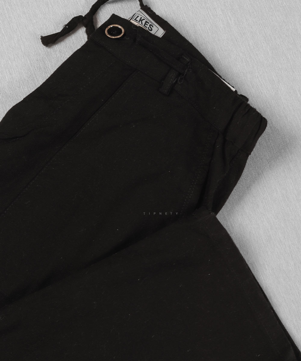                             مشکی طوسی روشن شیری کرم صدری خاکی شلوار پارچه ای لینن 0260  - تصویر 7