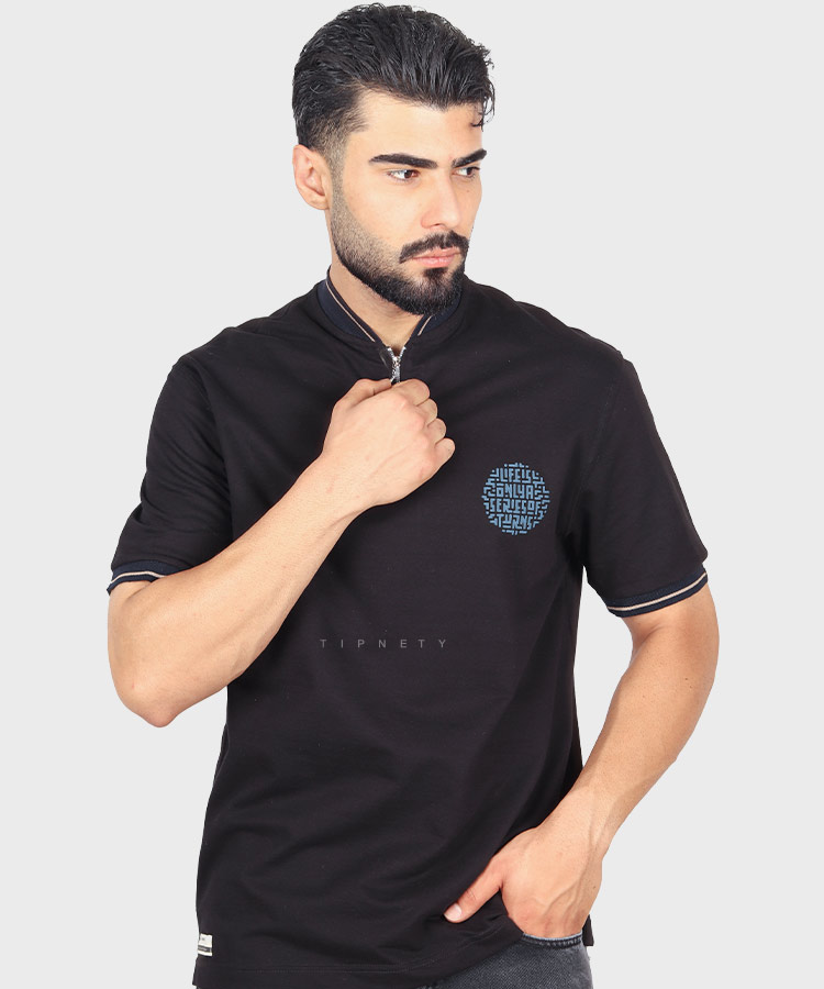                       لجنی مشکی یشمی طوسی روشن سورمه ای استخوانی سفید دودی تیشرت لش 4201  - تصویر 5