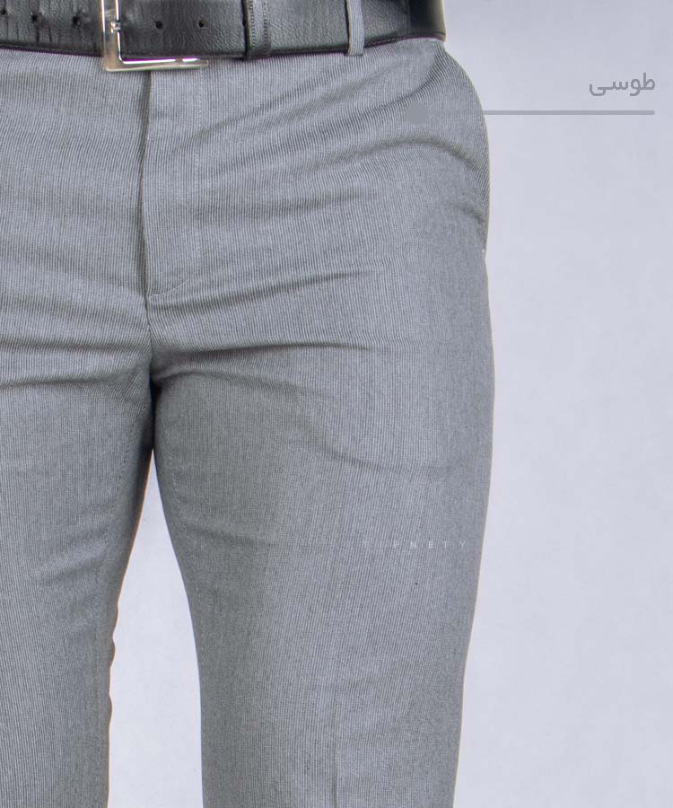                                                                                                                                                                                                                   شکلاتی مشکی نوک مدادی سورمه ای ذغالی طوسی شلوار پارچه ای راسته 0124  - تصویر 4