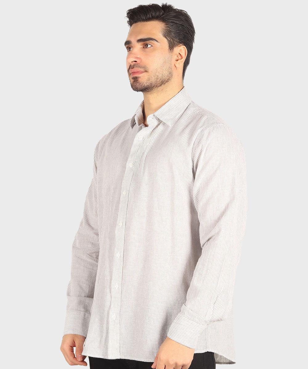           آبی روشن سبز قهوه ای آبی تیره پیراهن آستین بلند فیت 5509  - تصویر 12