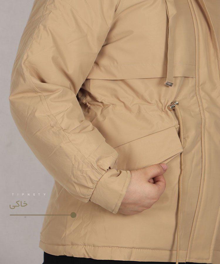                                                                                                                                                                                                                                                                                         قهوه ای خاکی کرم مشکی قرمز سبز زمستانه کاپشن 2170  - تصویر 4