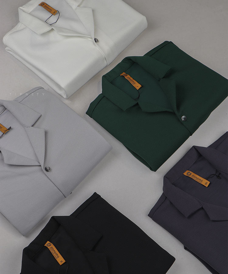                                                             طوسی روشن سفید مشکی یشمی سورمه ای پیراهن یقه انگلیسی 1166  - تصویر 7