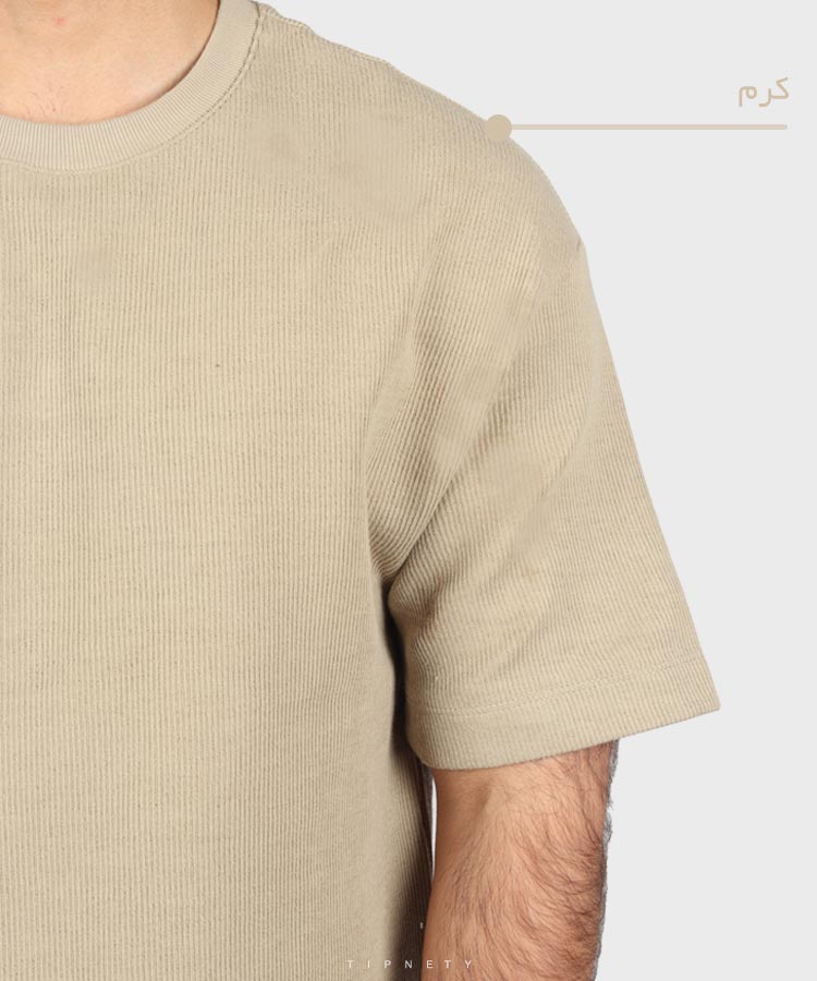                                                                                                                                                                         مشکی شیری آبی روشن سبز کرم تیشرت لش 1586  - تصویر 6