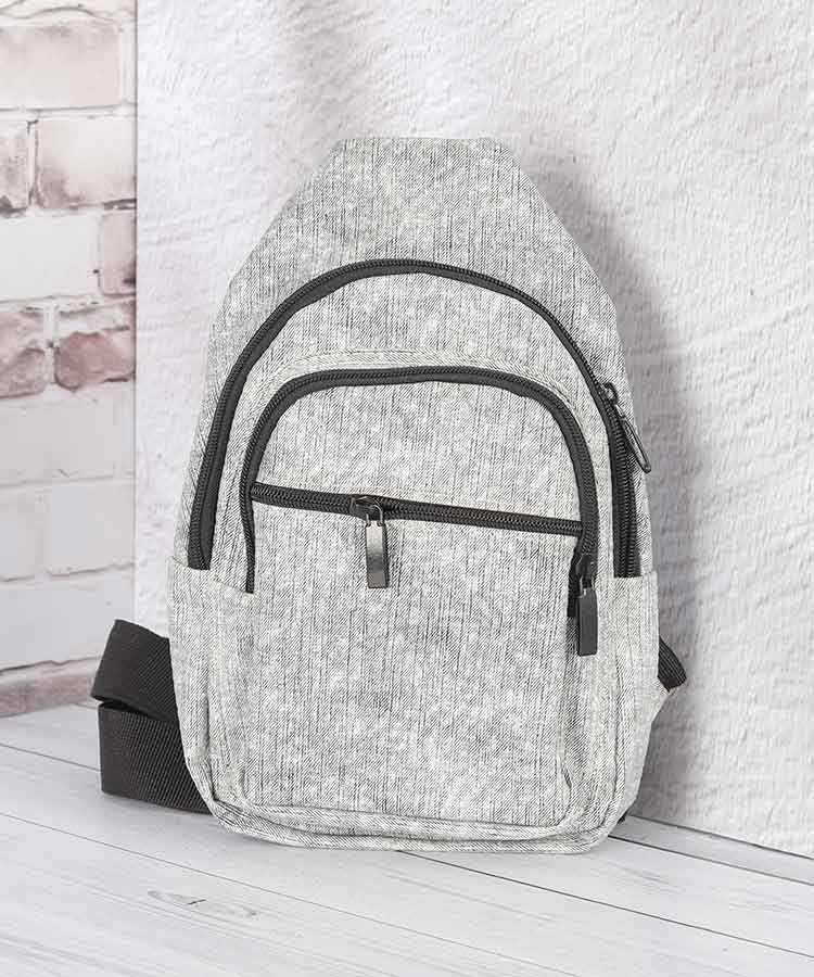 کرم طوسی تیره طوسی روشن کیف بادی بگ 1049  - تصویر 3