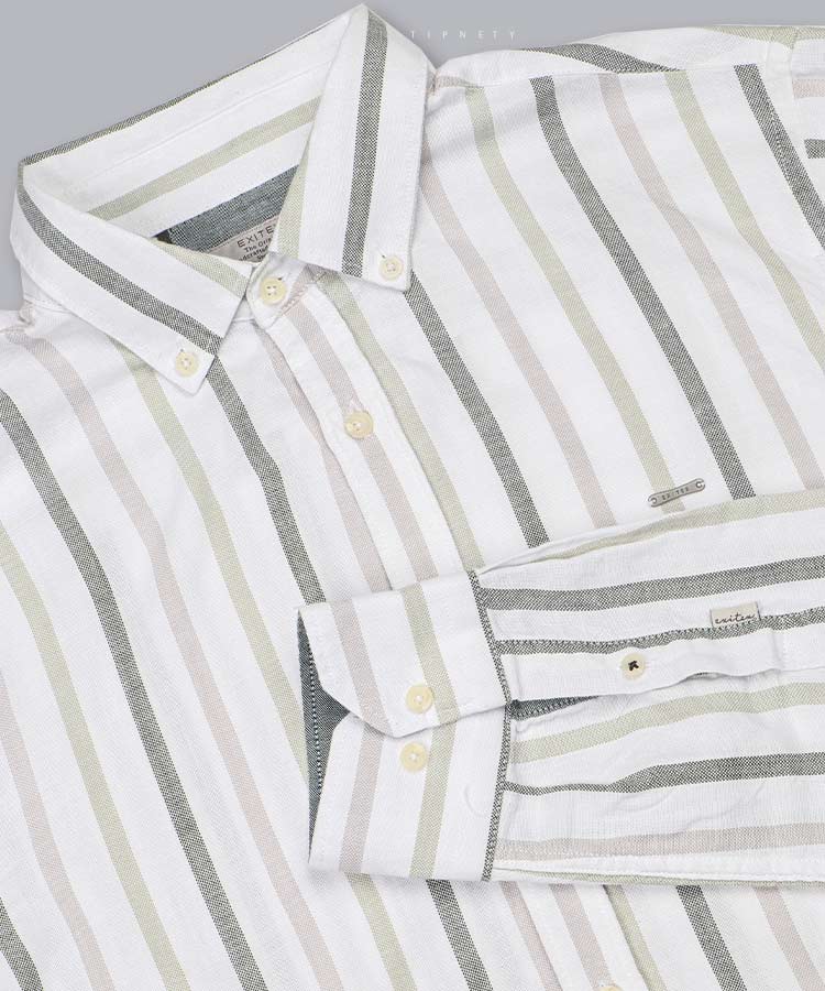 پیراهن مردانه آستین بلند راه راه 1264