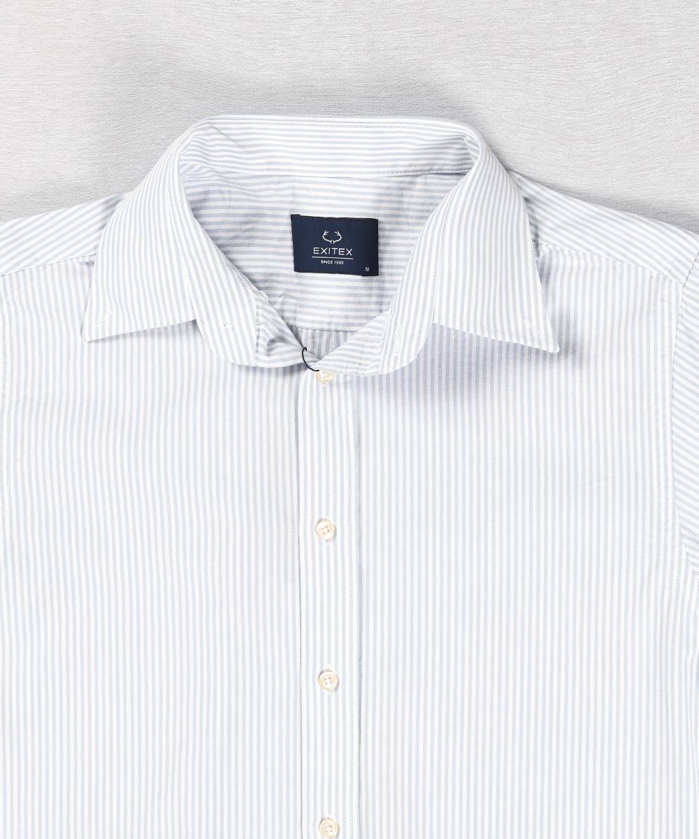 پیراهن لینن مردانه آستین کوتاه و راه راه 1404