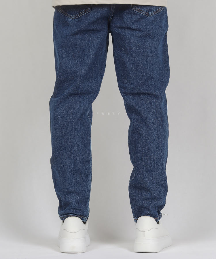             آبی تیره شلوار جین مام فیت 0131  - تصویر 4