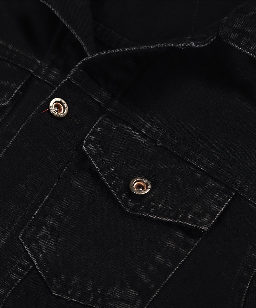                 ذغالی زمستانه کت جین 0264  - تصویر 5