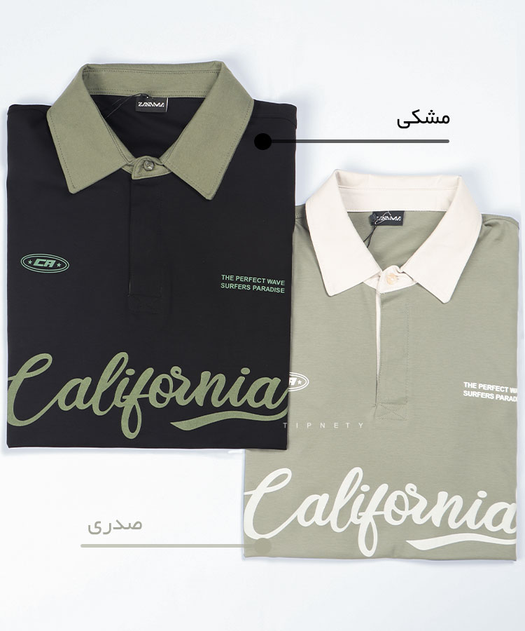 تیشرت یقه دار مردانه لش و طرح دار 1440