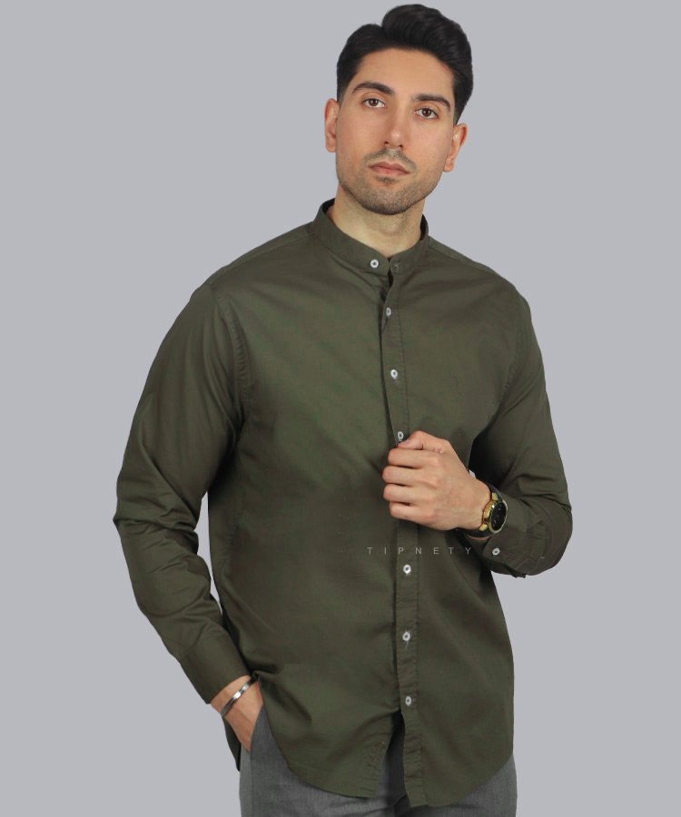 پیراهن مردانه آستین بلند یقه دیپلمات 1619