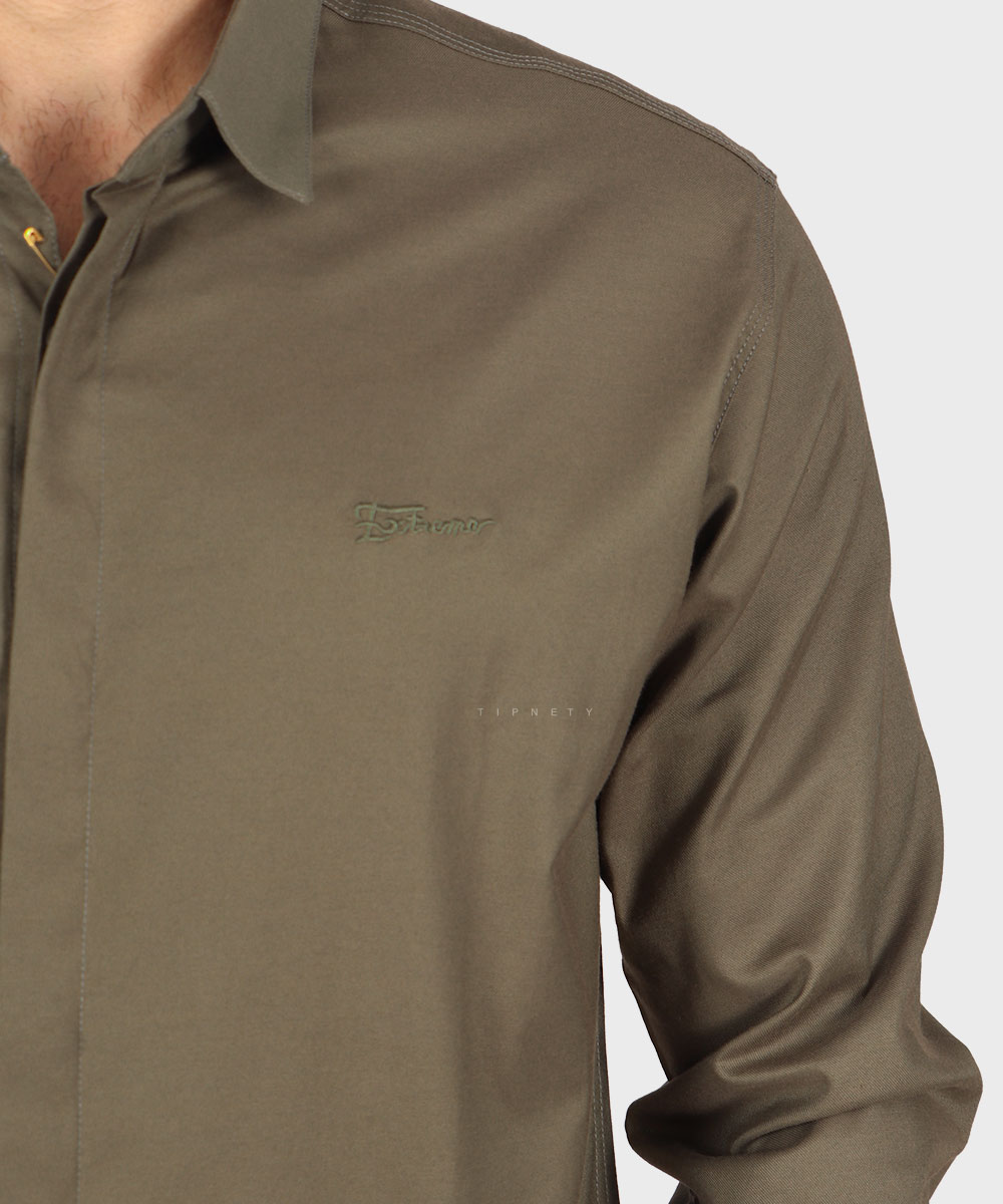                                                         یشمی لجنی یاسی آبی صدری سبز طوسی پیراهن آستین بلند فیت 0364  - تصویر 5