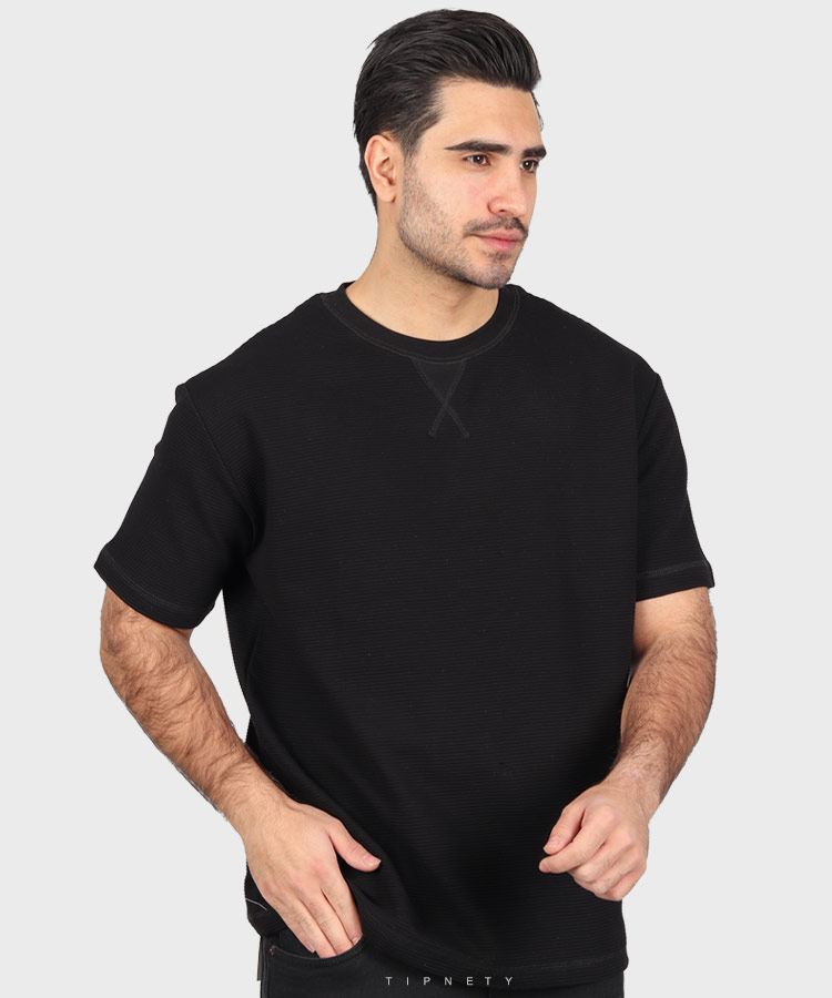                   سفید مشکی تیشرت لش 1499  - تصویر 3