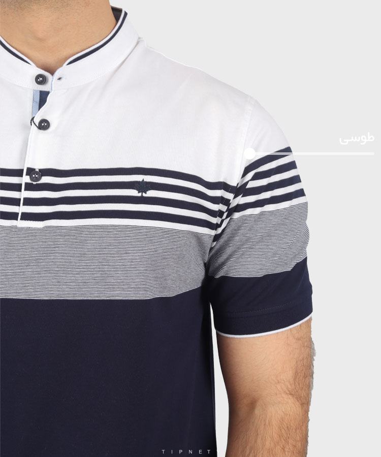                         سورمه ای سبز تیشرت یقه دار 7815  - تصویر 5