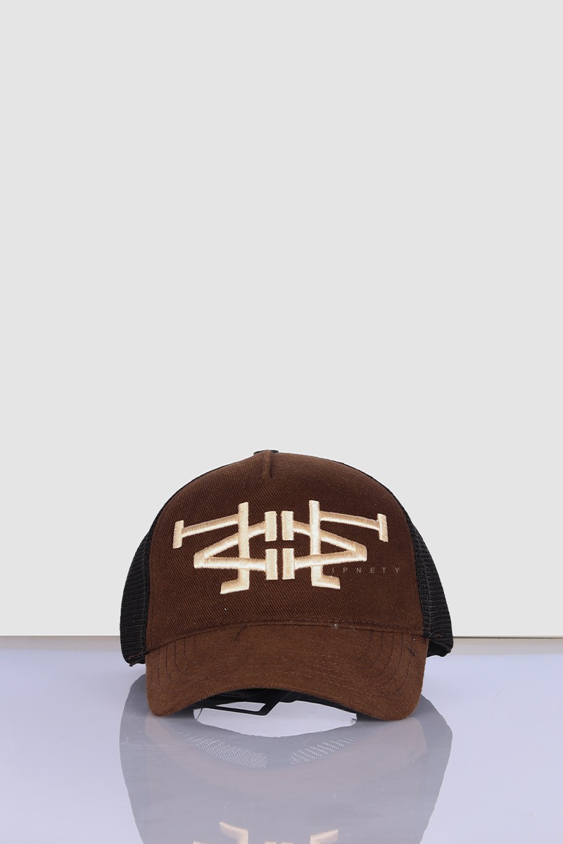 کلاه کپ کتان طرحدار و پشت توری 3016