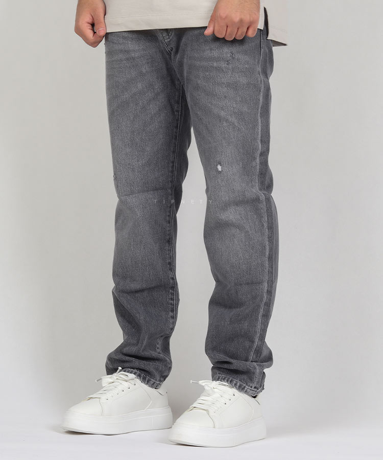 شلوار جین بوی فرند مردانه دودی 0878