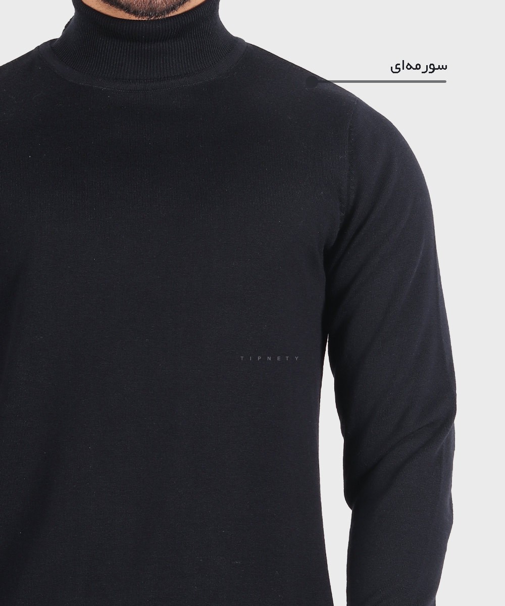         نوک مدادی سورمه ای قهوه ای پاییزه یقه اسکی 0254  - تصویر 7