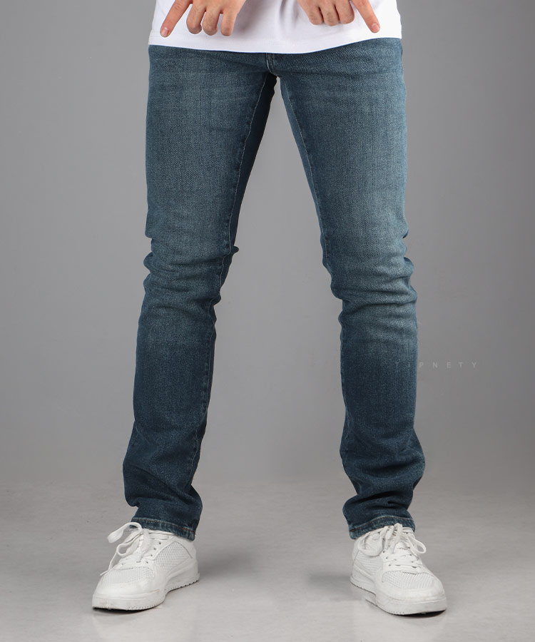 شلوار جین اسلیم مردانه ساده 6019