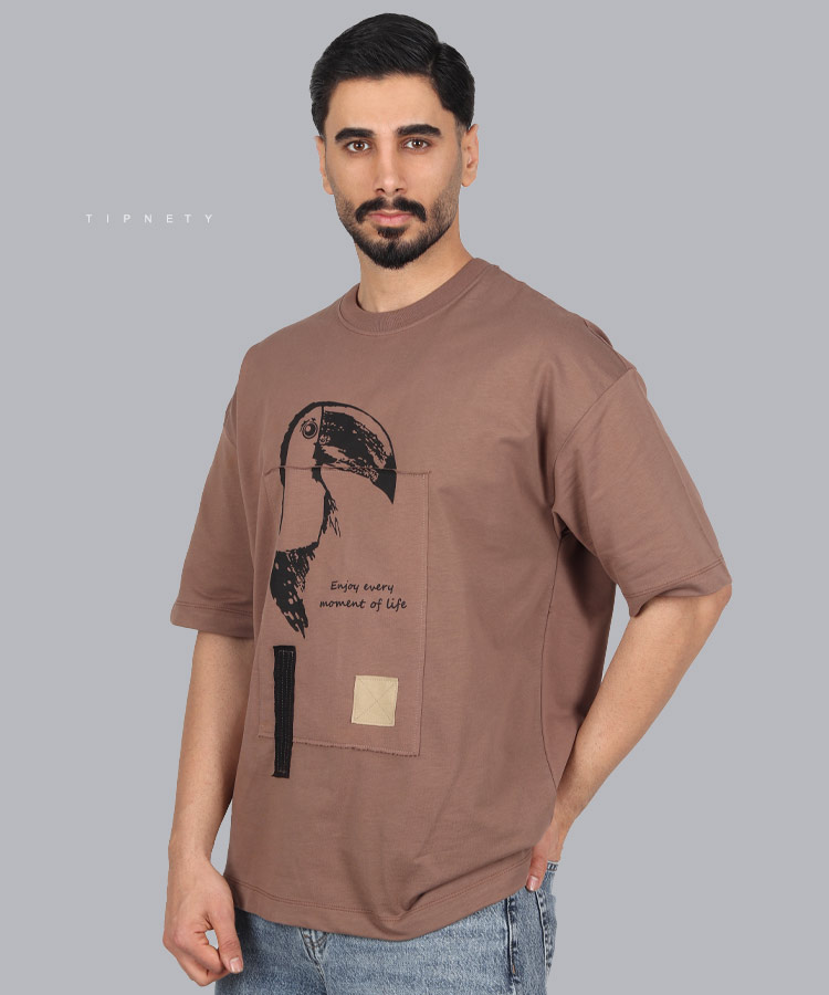 تیشرت لش مردانه طرح توکان 1170