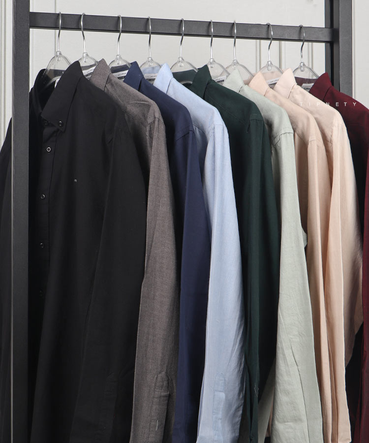 پیراهن مردانه آستین بلند ساده تیپ نتی 1002