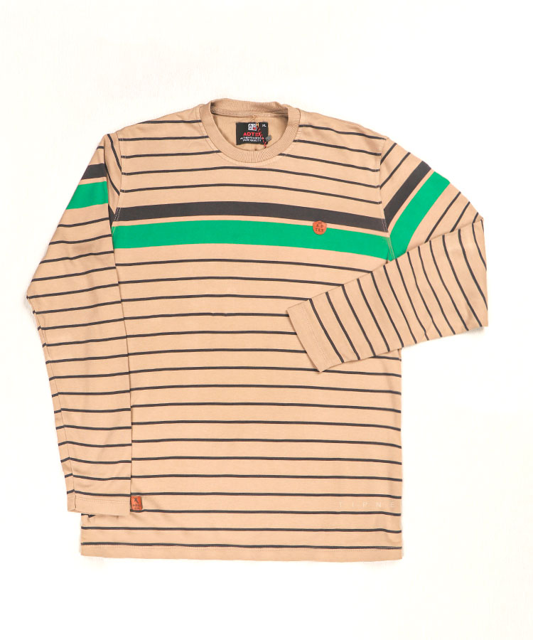 خاکی لجنی طوسی نارنجی پاییزه تیشرت 1914  - تصویر 3