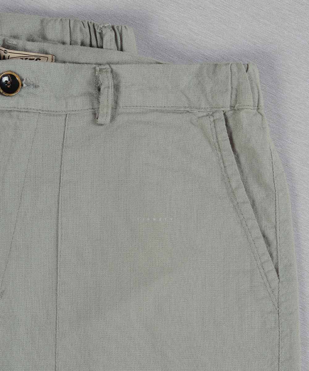                             مشکی طوسی روشن شیری کرم صدری خاکی شلوار پارچه ای لینن 0260  - تصویر 9