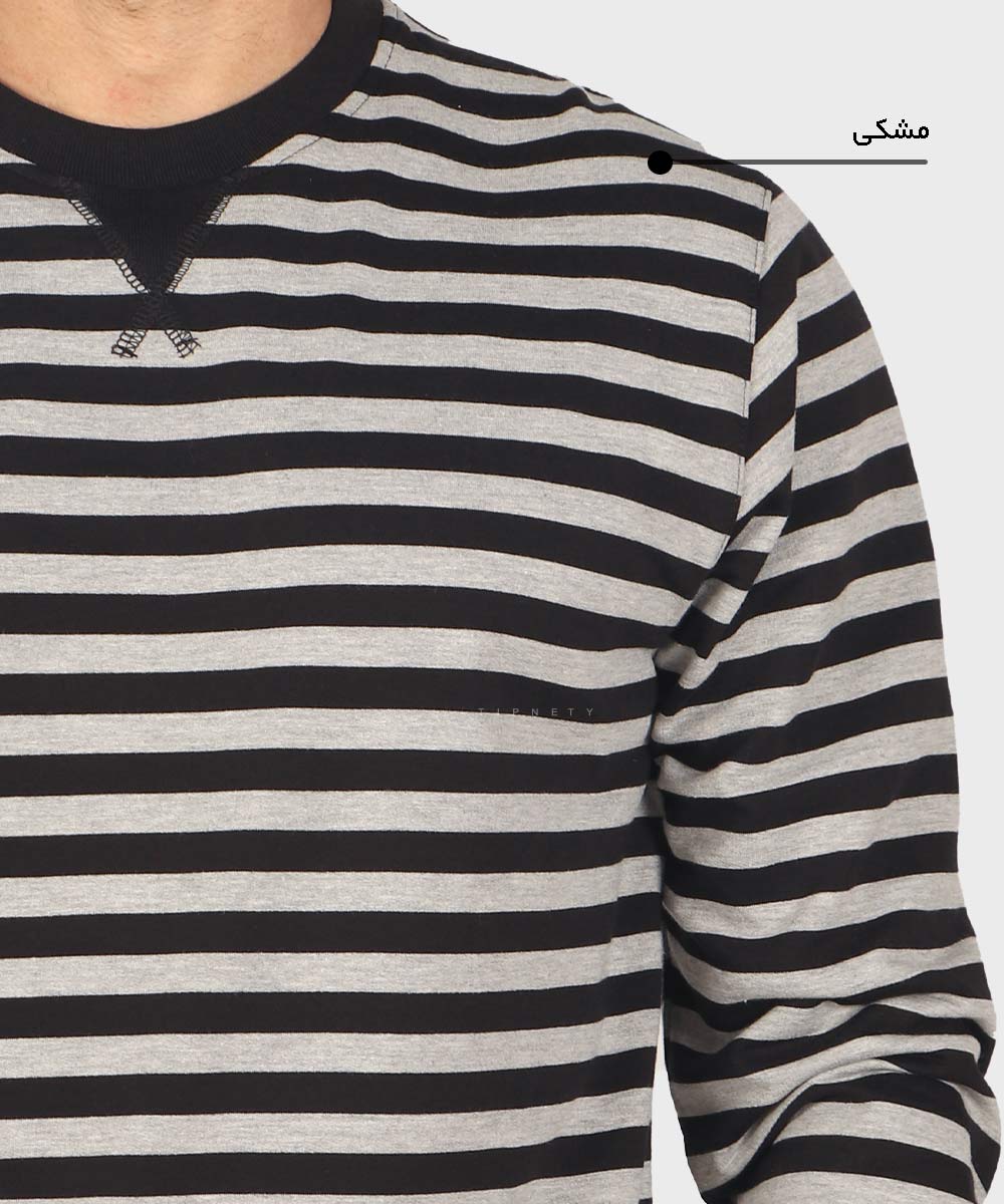                         مشکی دودی آبی پاییزه تیشرت 1746  - تصویر 5