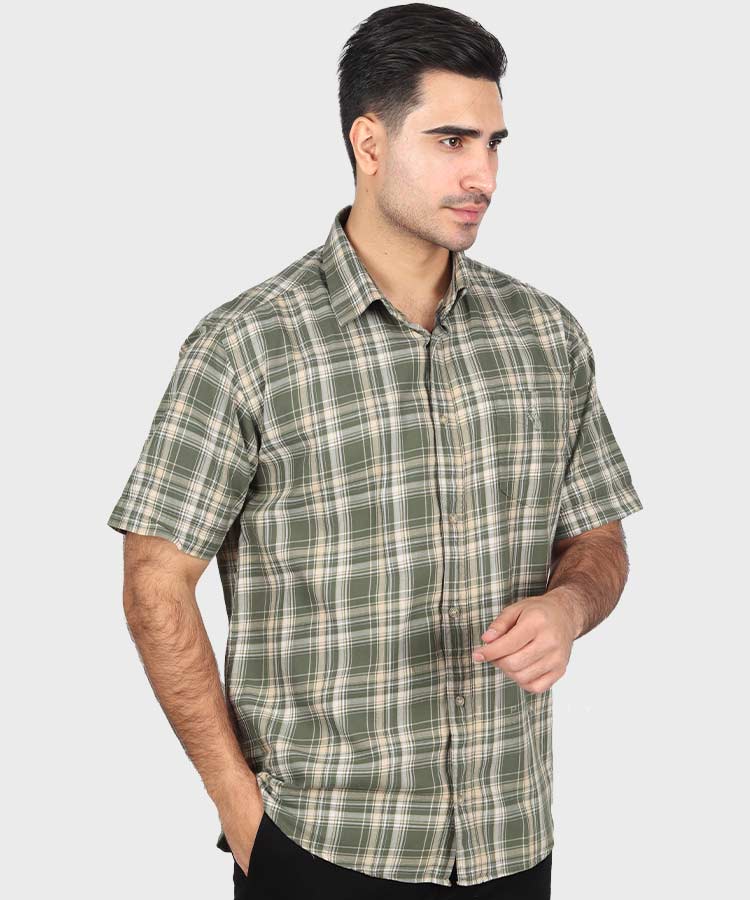         لجنی پیراهن آستین کوتاه کلاسیک 0944  - تصویر 4