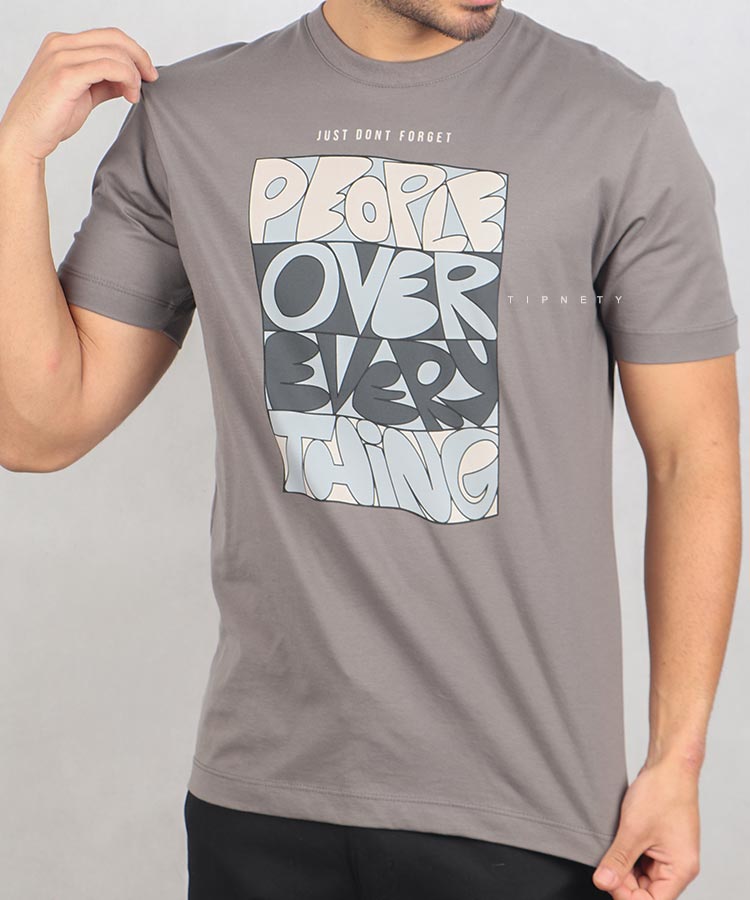                                                                                 دودی استخوانی صدری مشکی تیشرت چاپی 1373  - تصویر 3